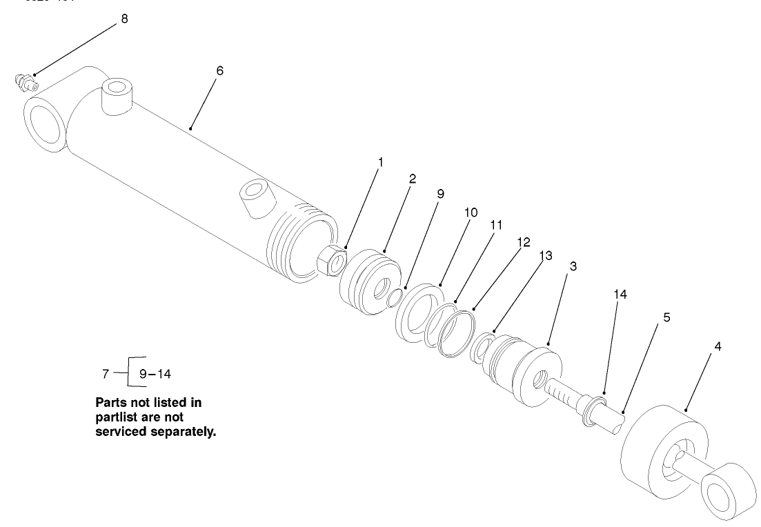 Hydraulic Cylinder Assembly #93-2650