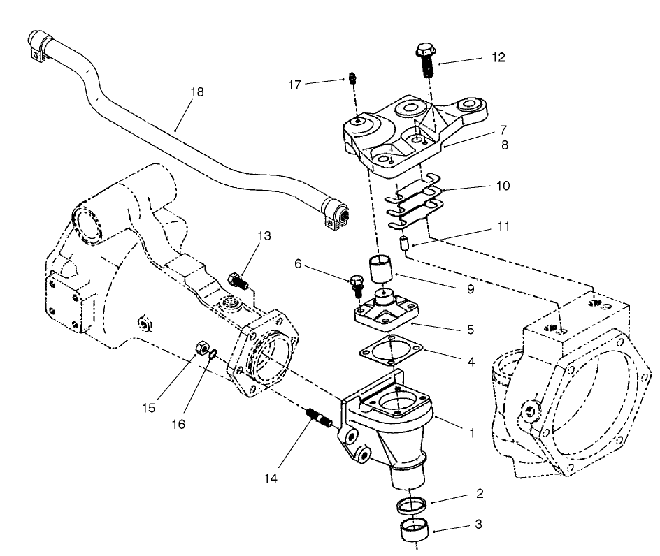 Rear Axle Assembly No. 100-3784 (continued) Bevel Gear Case Assembly