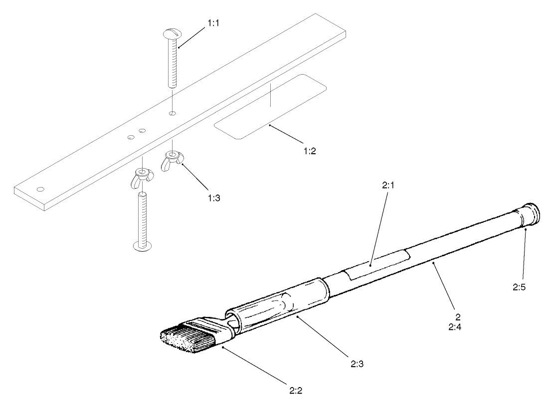 Gauge Bar And Backlapping Brush Assembly
