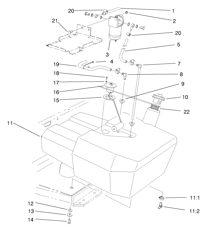 Fuel Tank And Filter Assembly