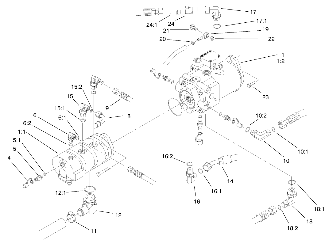 Hydraulic Pump Installation Assembly