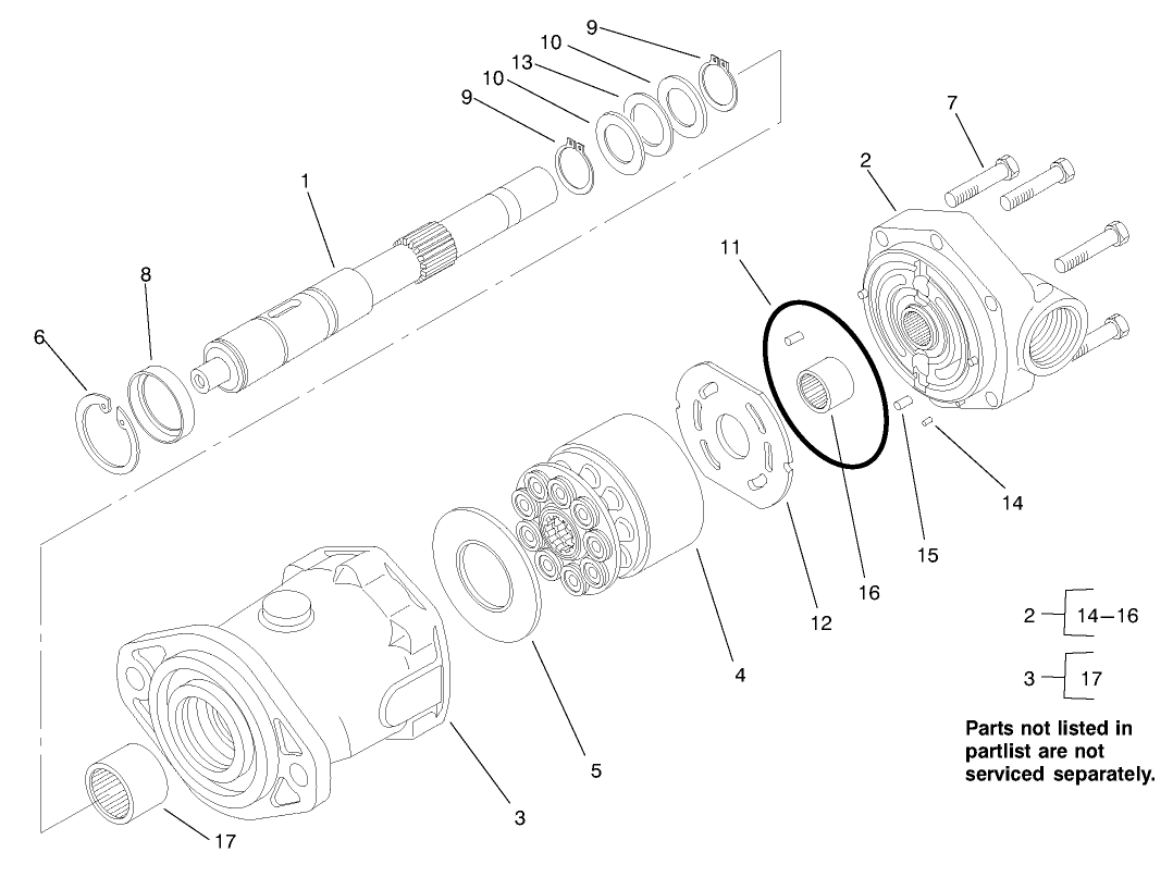 Hydraulic Motor Assembly #92-7386