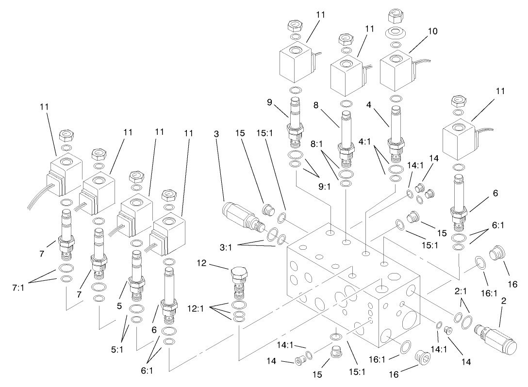 Front Manifold Block Assembly #100-3800