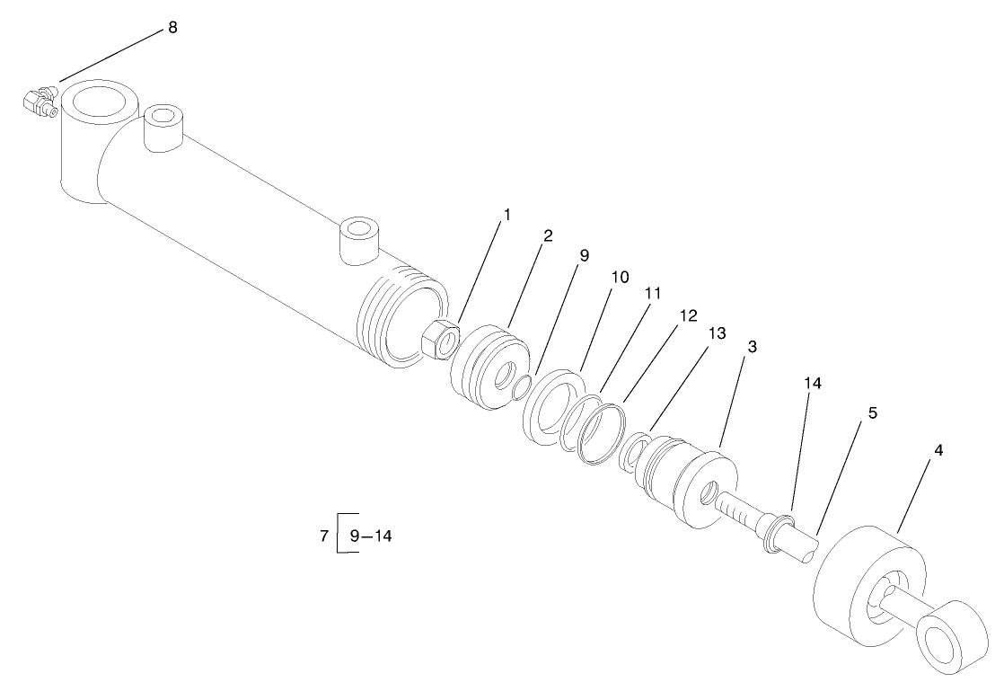 Hydraulic Lift Cylinder Assembly No. 93-2631