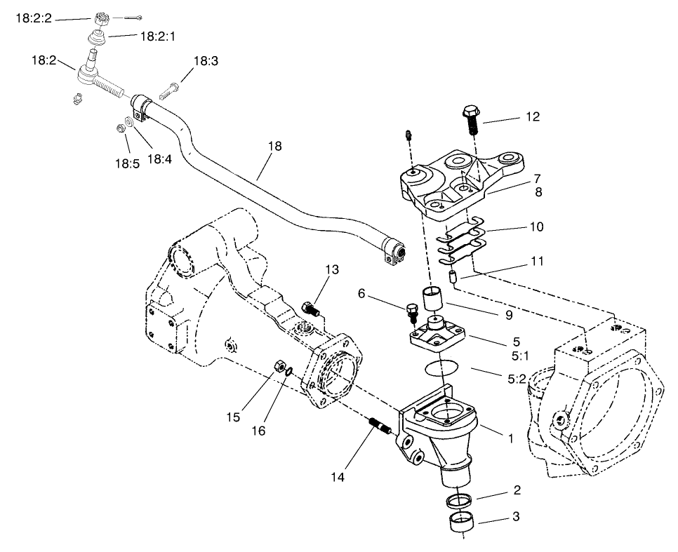 Rear Axle Assembly No. 100-3784 (continued) Bevel Gear Case Assembly