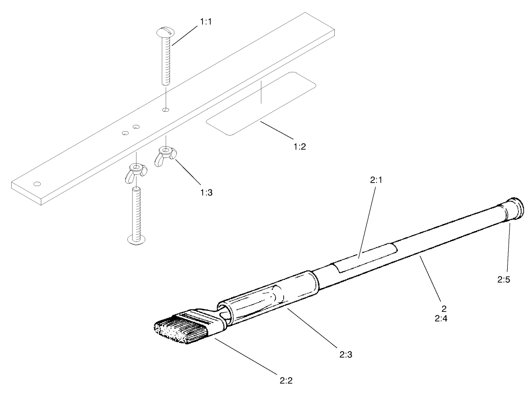 Gauge Bar And Backlapping Brush Assembly