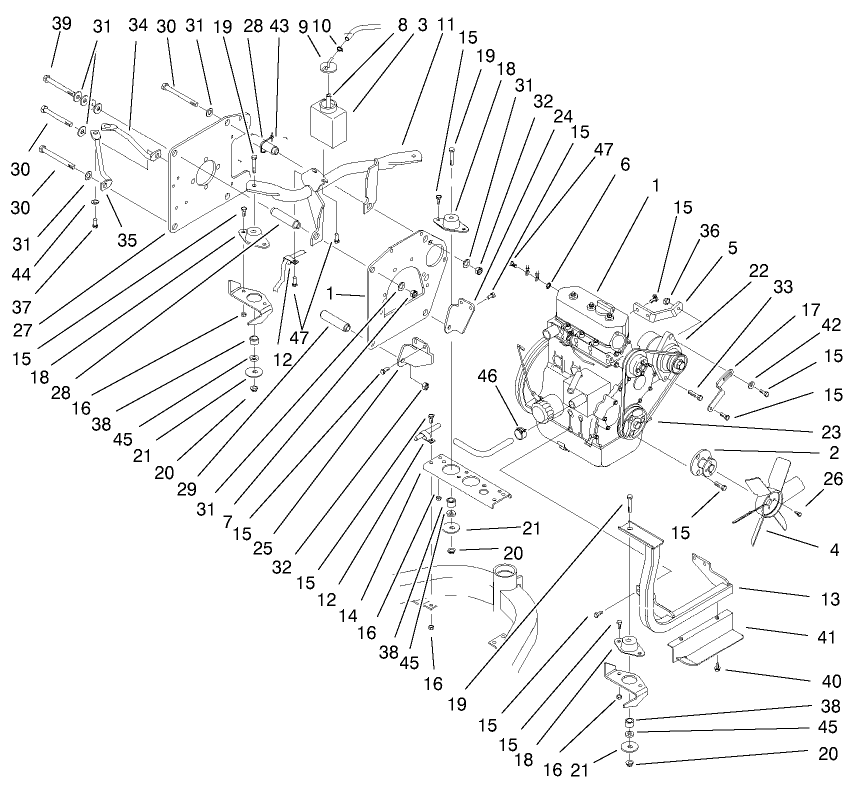 Engine Installation Assembly