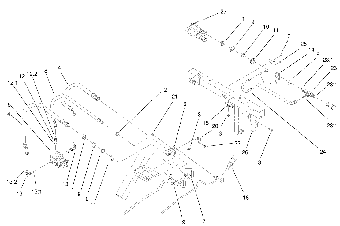 Rear Bulkhead And Reel Motor Assembly