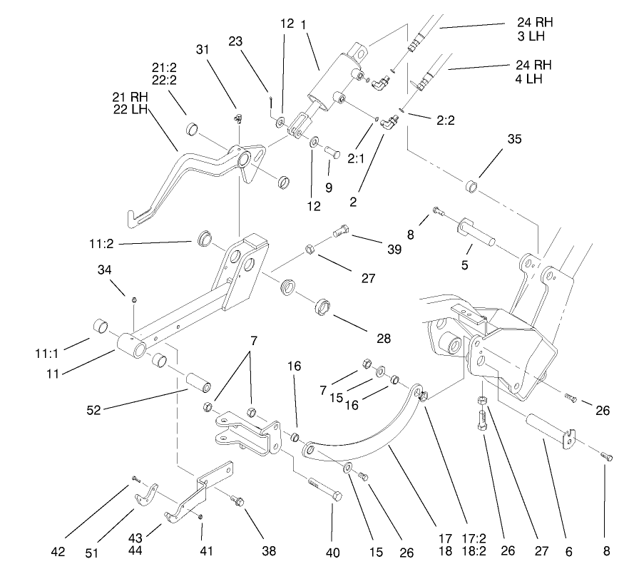 Lh And Rh Lift Arm Assembly