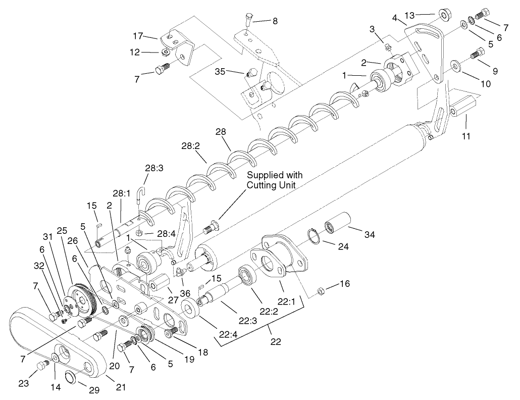 Rear Roller Brush Assembly