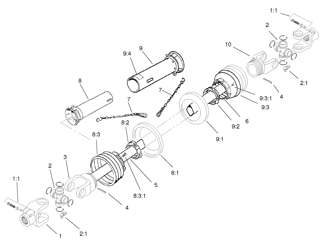 Pto Assembly No. 104-0932