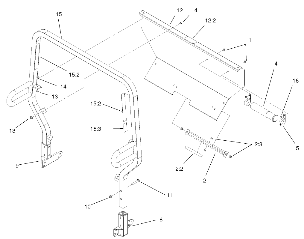 Roll-Over-Protection-System Assembly