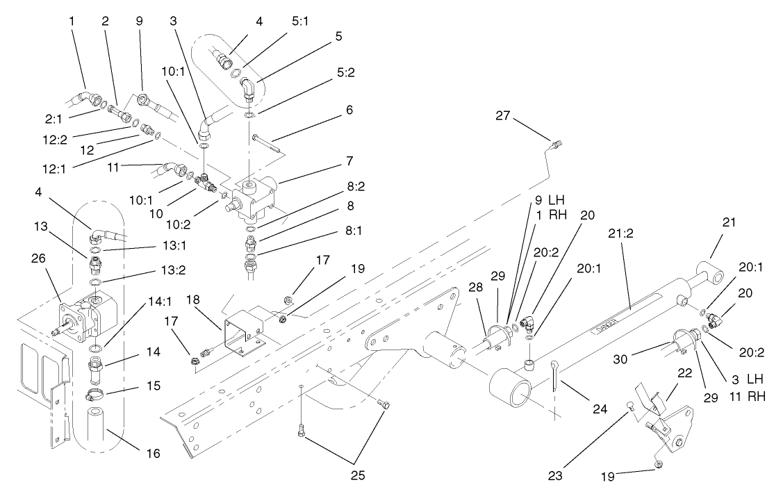 Lift Valve and Cylinder Assembly