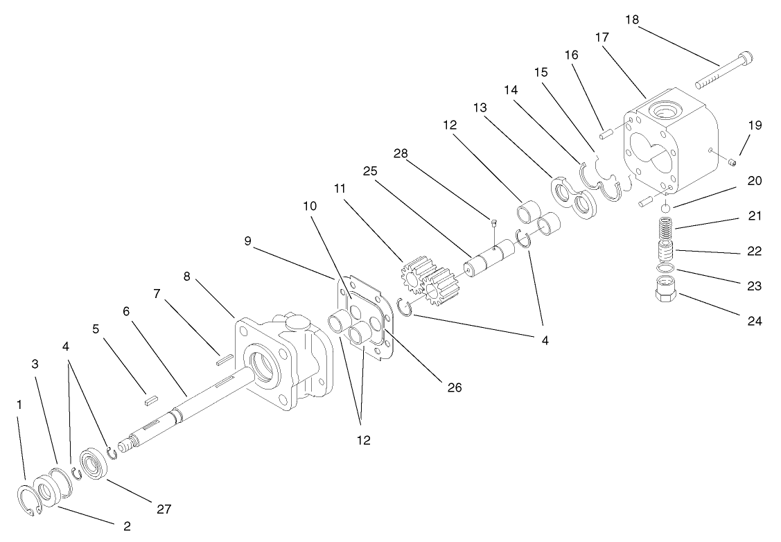 Hydraulic Gear Pump Assembly No. 87-5700