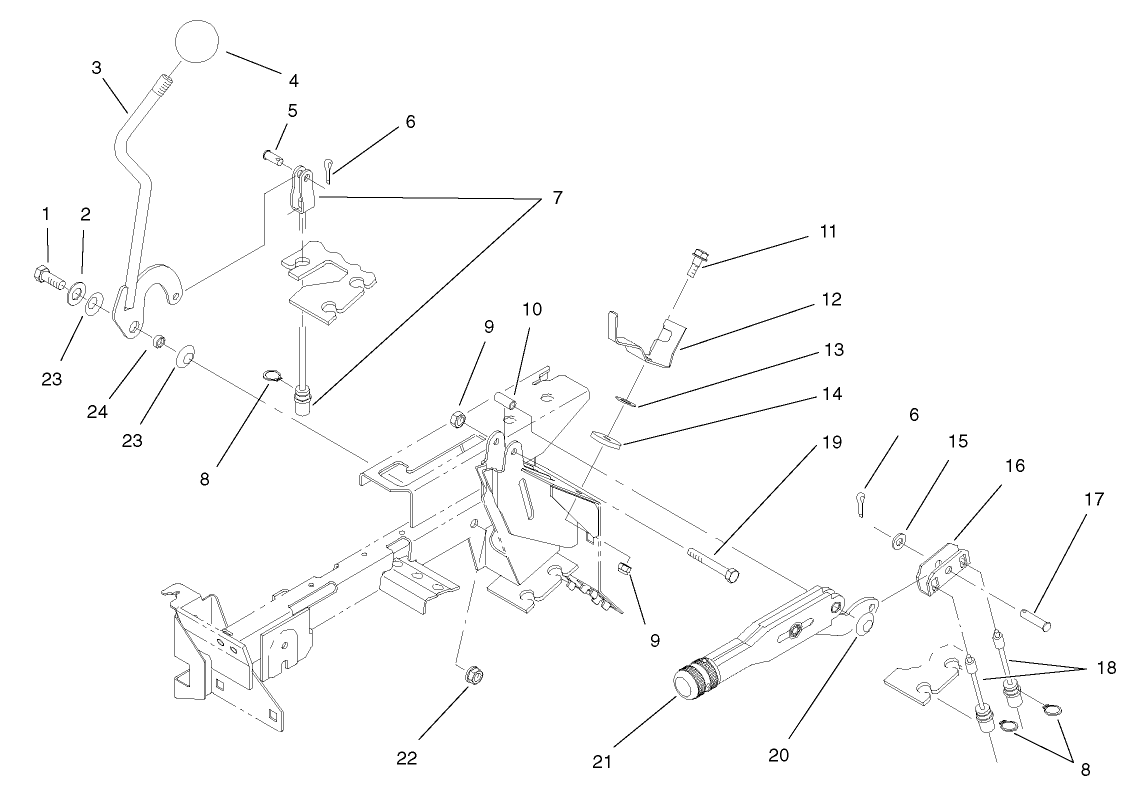 Differential Lock and Parking Brake Assembly