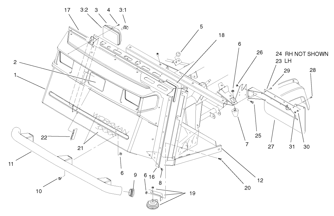 Hood and Bumper Assembly