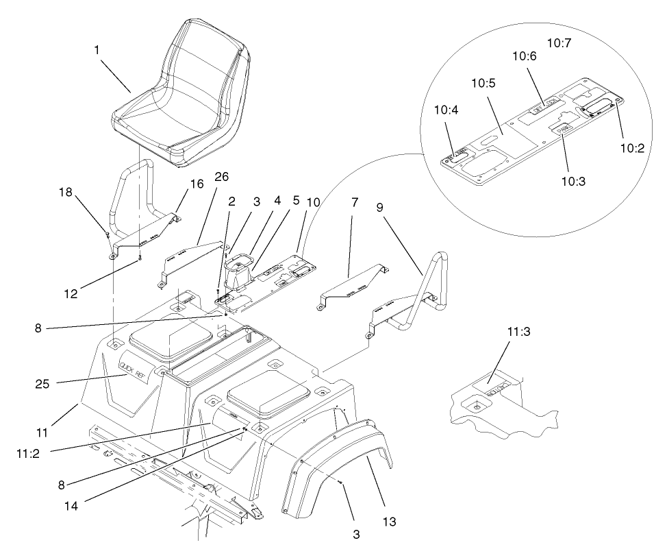 Shroud and Seat Assembly