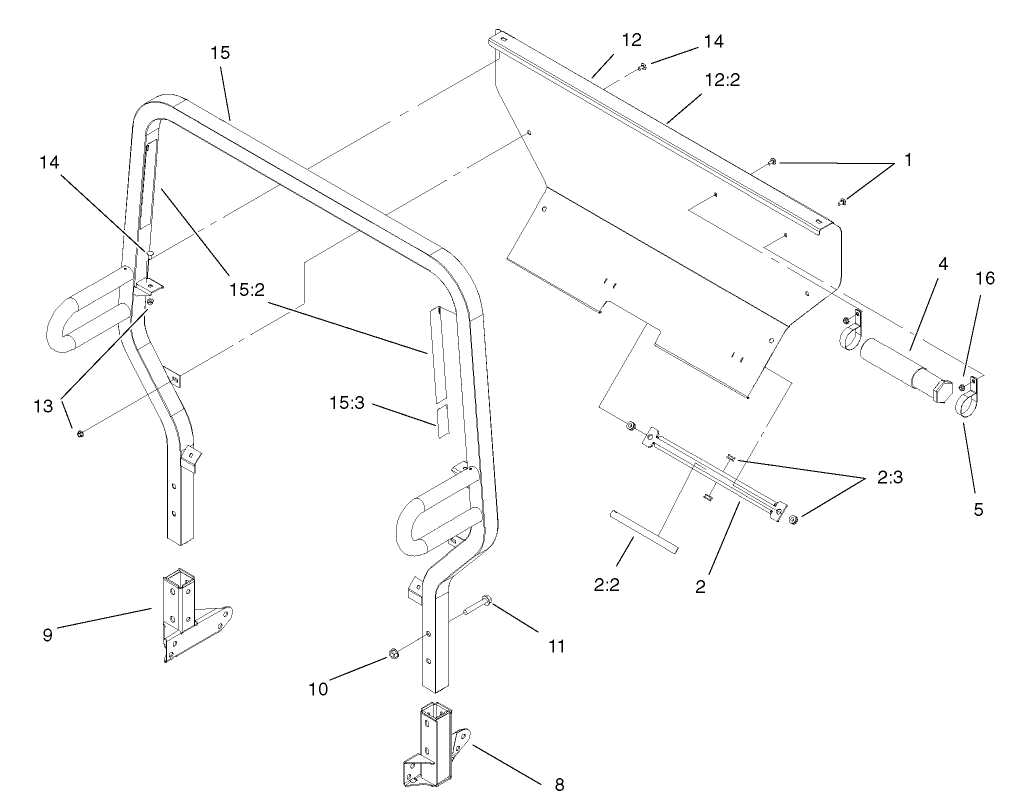 Roll-Over-Protection-System Assembly