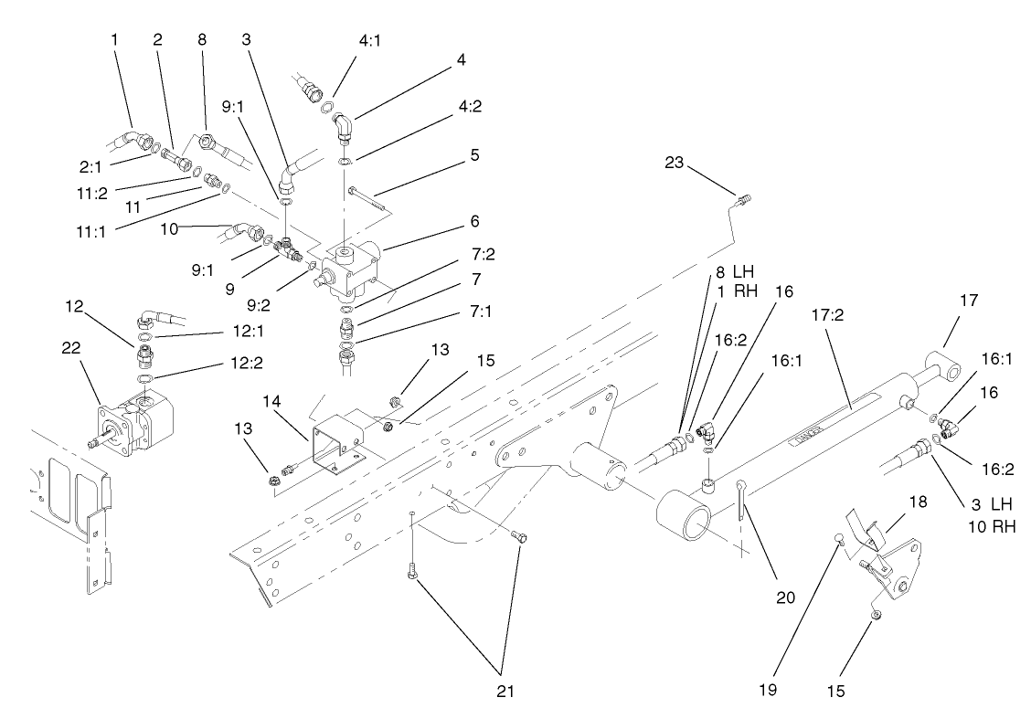Lift Valve and Cylinder Assembly