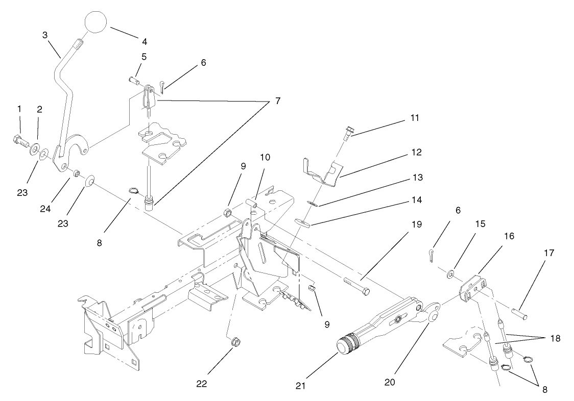 Differential Lock and Parking Brake Assembly