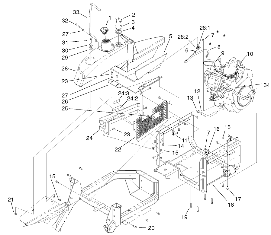 Engine Installation And Fuel Assembly
