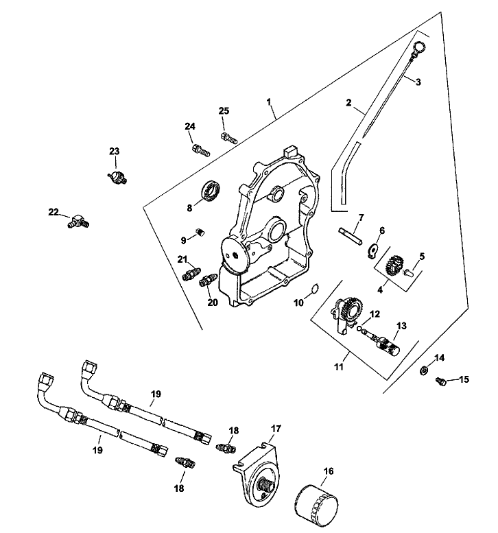 Oil Pan/lubrication Assembly Kohler Engine Ch20s Ps-64650