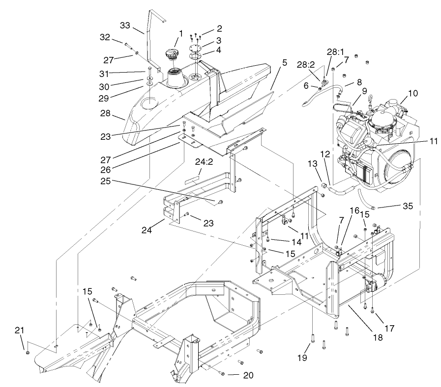 Engine Installation And Fuel Assembly