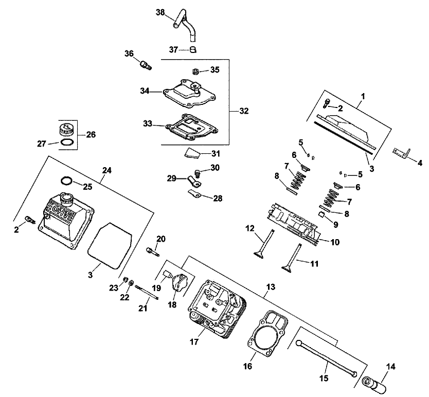Head/valve/breather Assembly Kohler Engine Ch25s Ps-68670