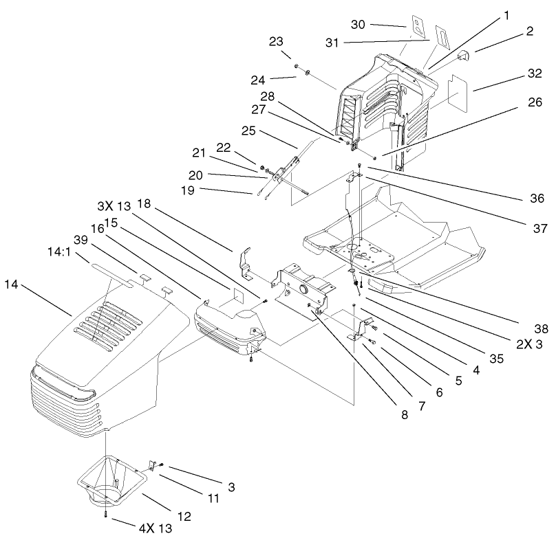 Hood And Tower Assembly