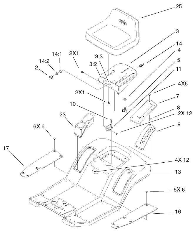 Rear Body And Seat Assembly