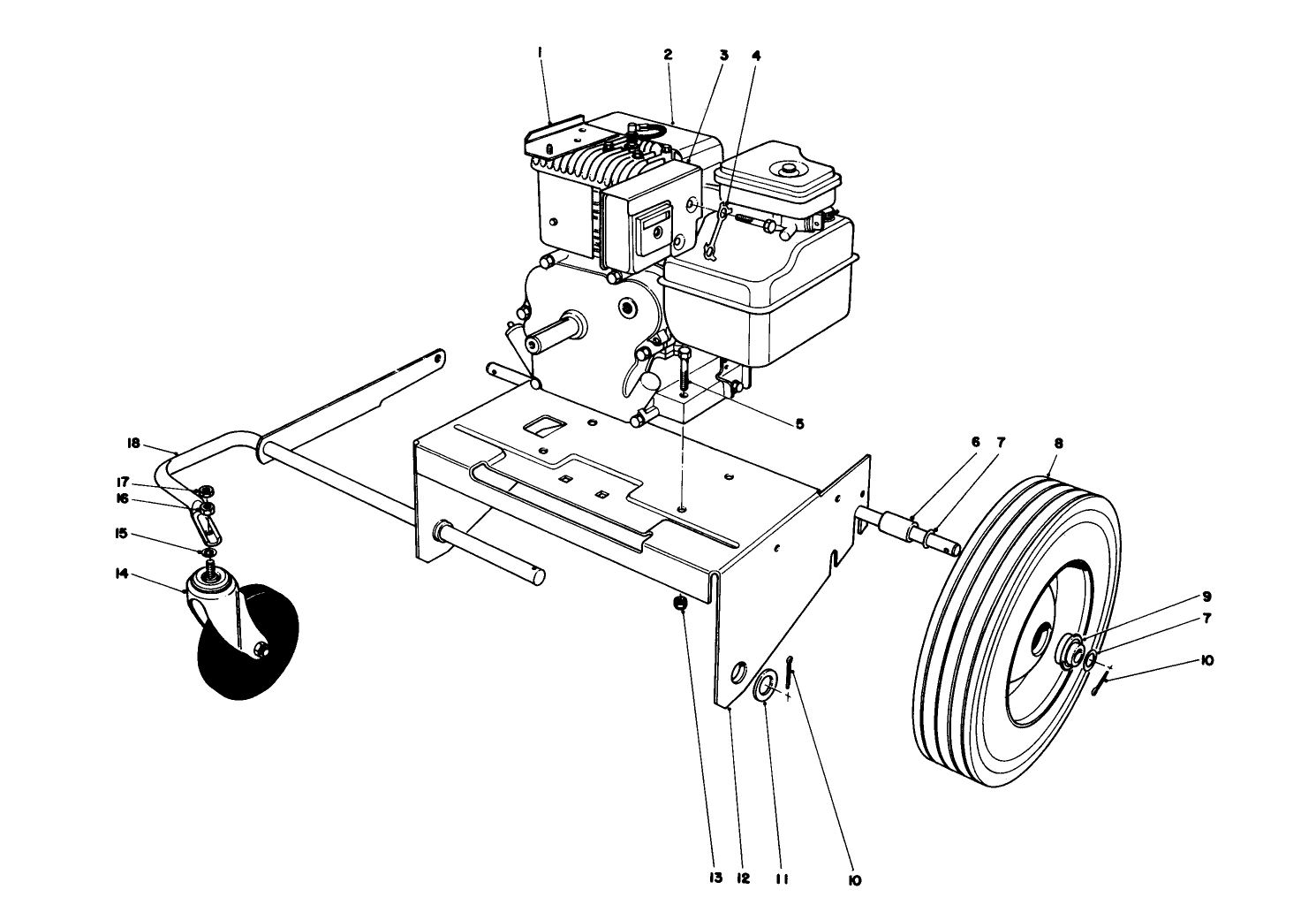 Engine And Base Assembly (model 62912)