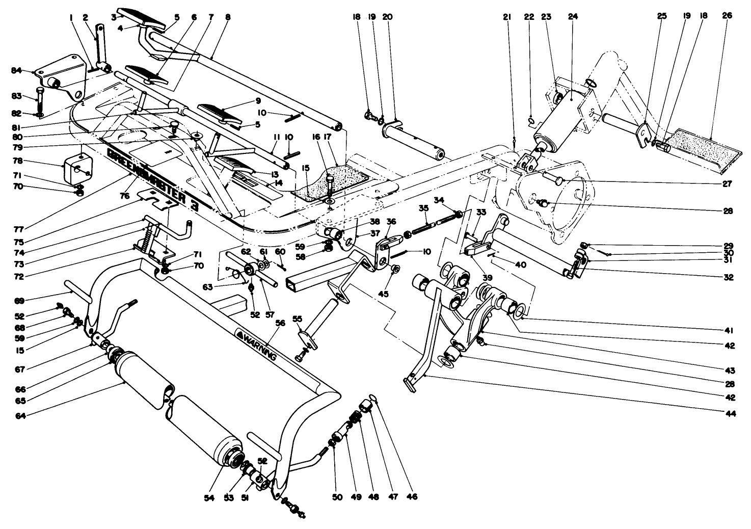 Foot Pedals And Roller Assembly