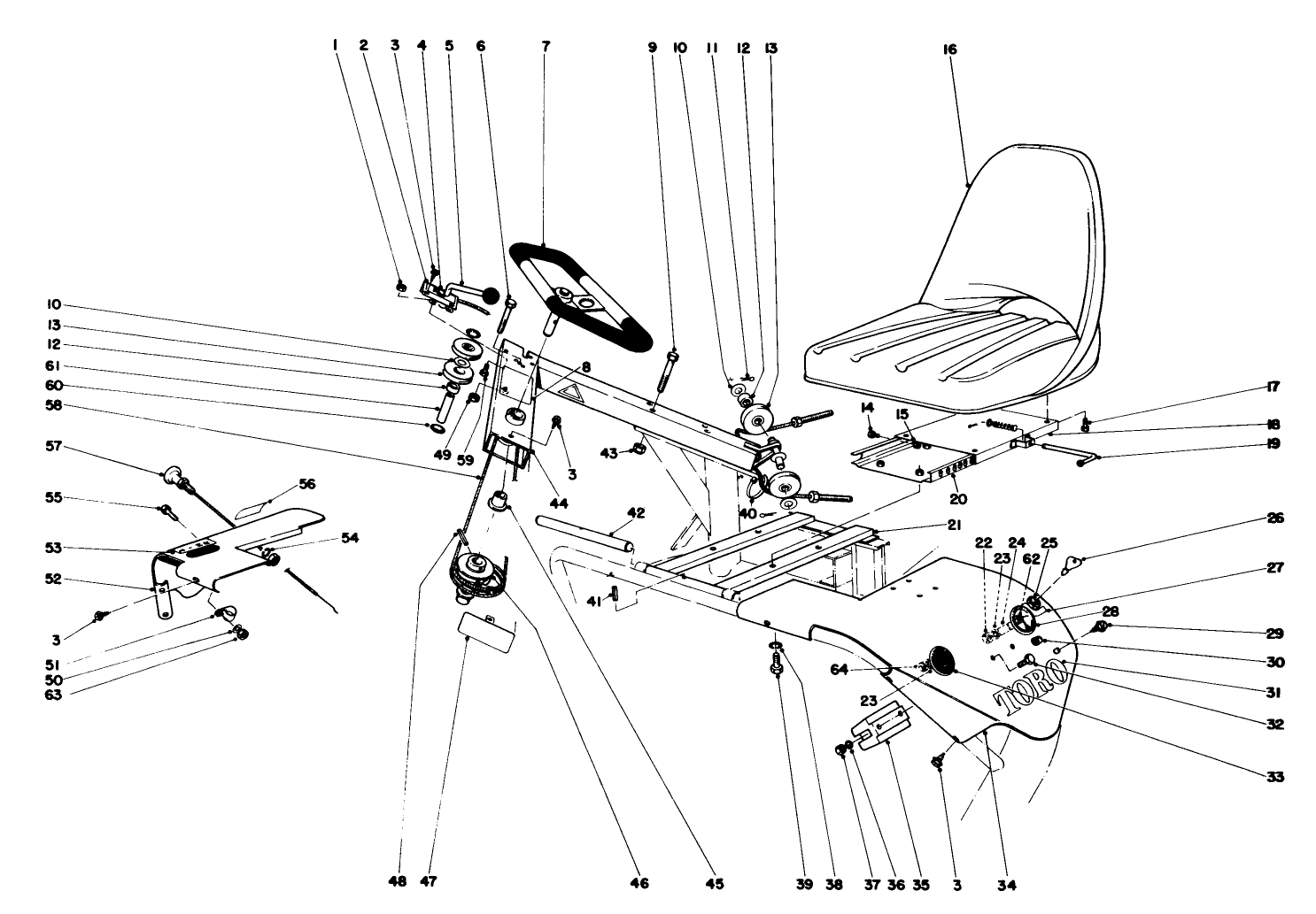 Steering And Seat Assembly