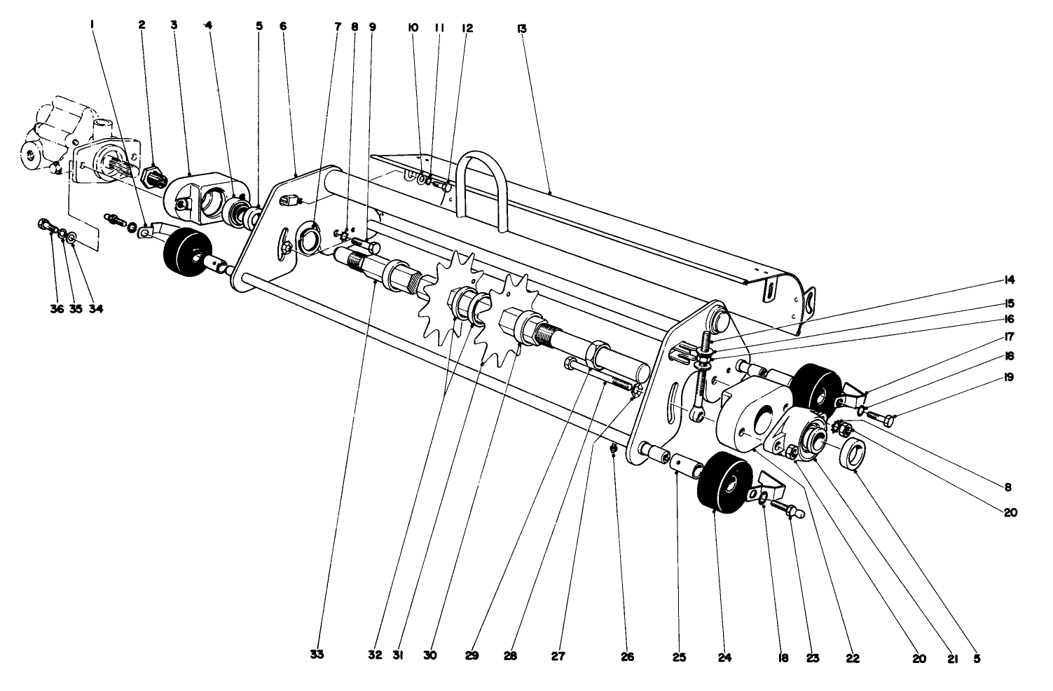 Thatching Reel Attachment Model No. 04416