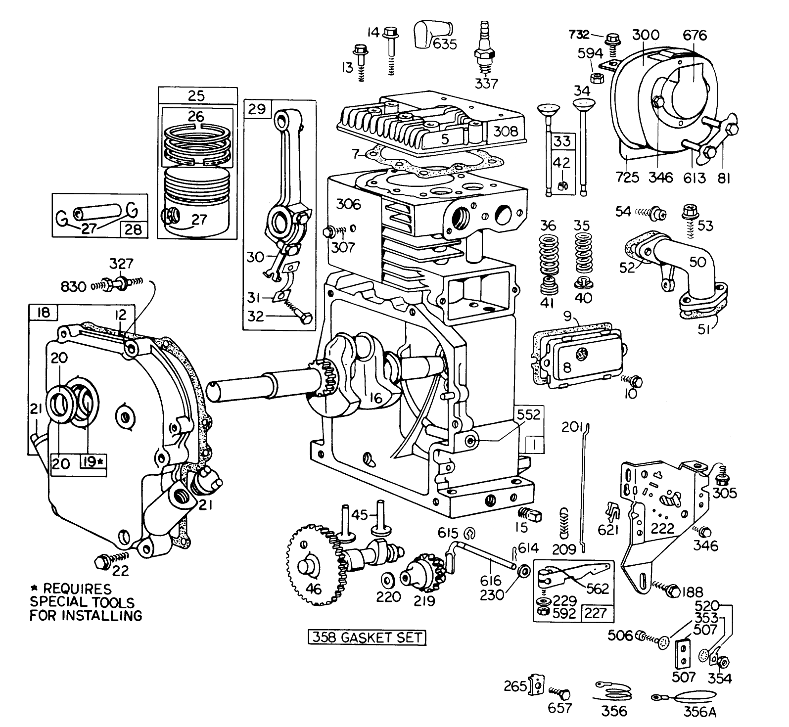 Engine Model No. 190402 Type 0914-01 Briggs & Stratton