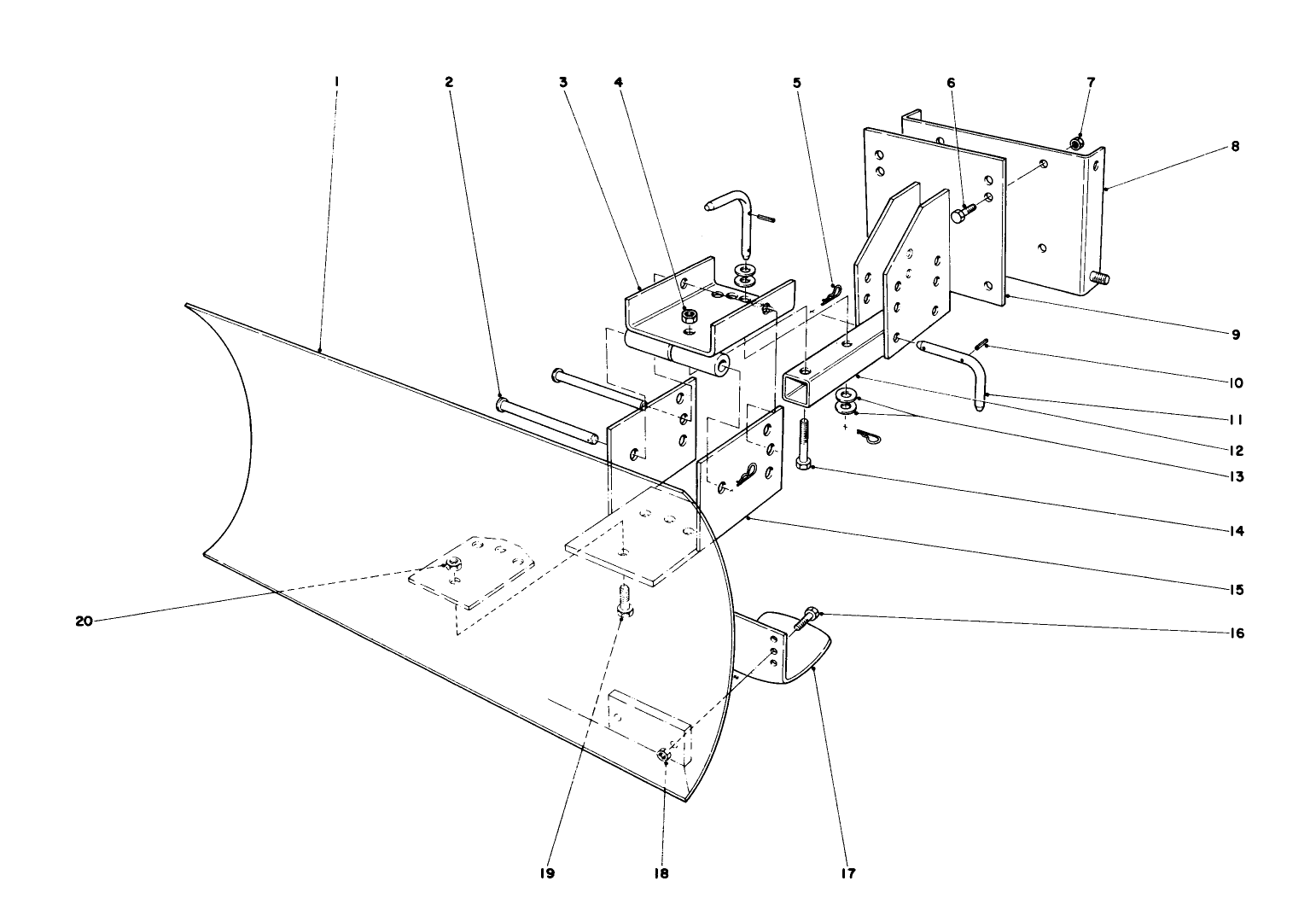 Grader Blade Assembly (model No. 59051)