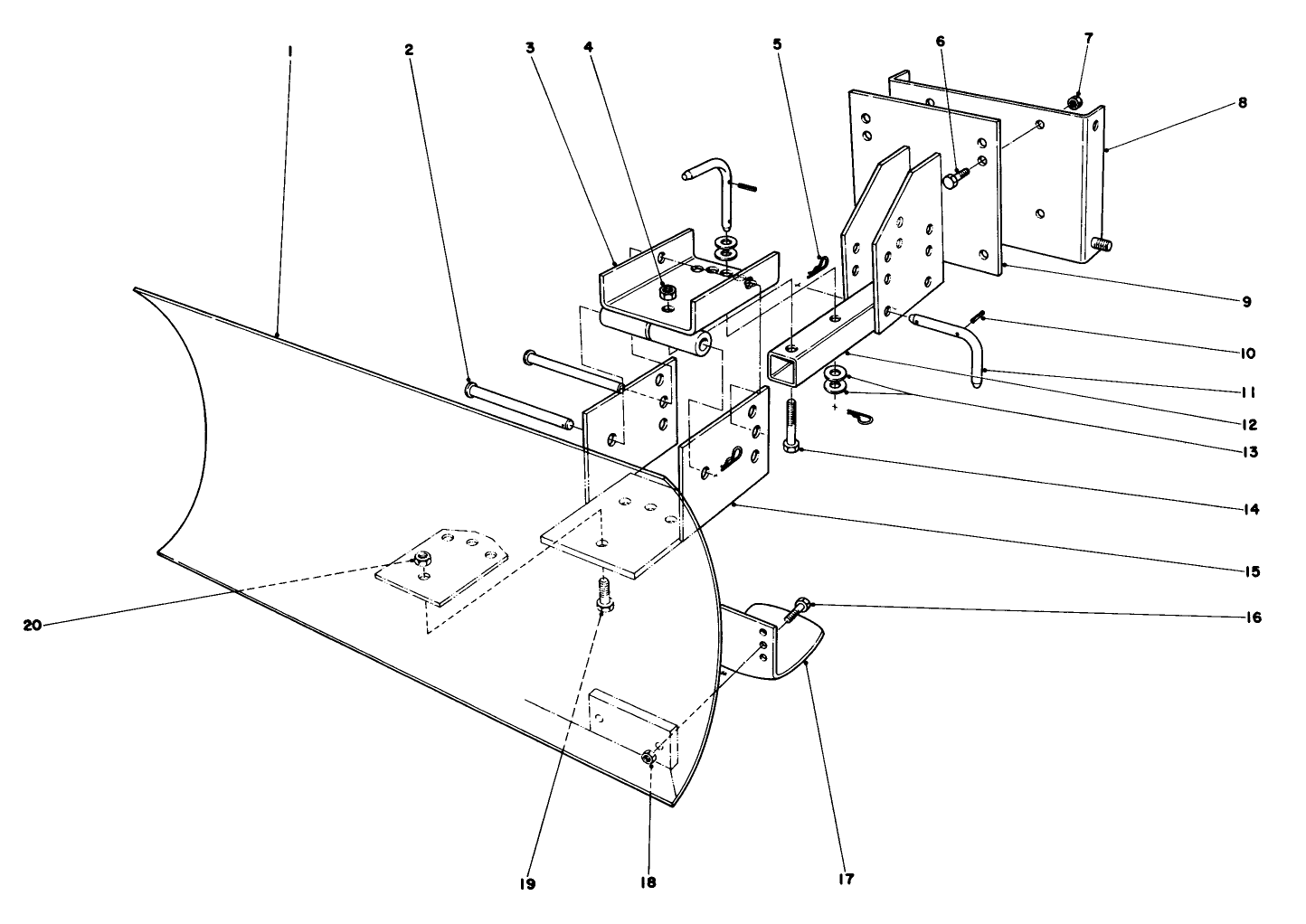 Grader Blade Assembly (model No. 59051)