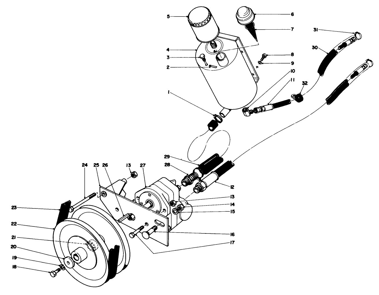 Hydraulic Pump And Reservoir