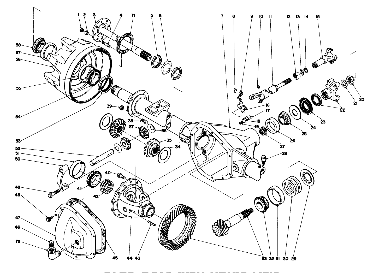 Rear Axle And Drive Line (continued) (used On Units With Serial No. 30400 & Up)