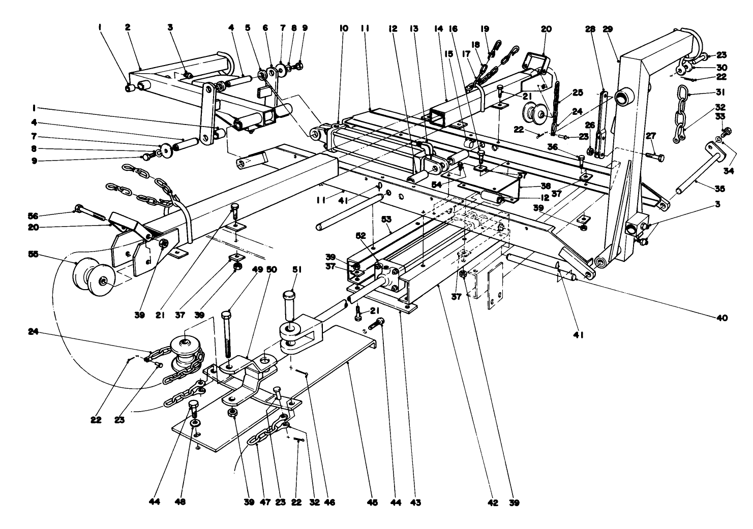 Main Frame Assembly-Rear Parkmaster 5