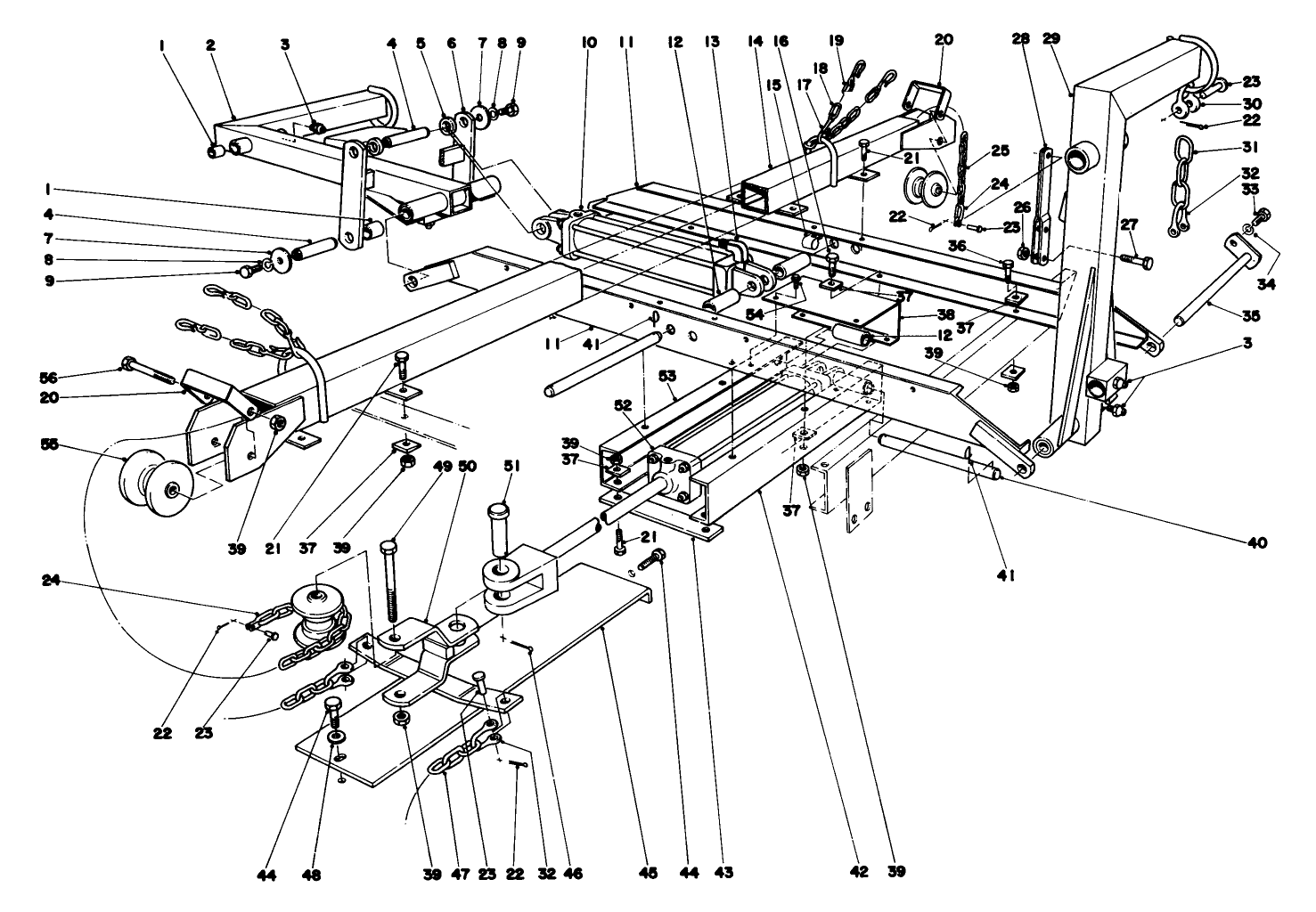 Main Frame Assembly-Rear Parkmaster 7