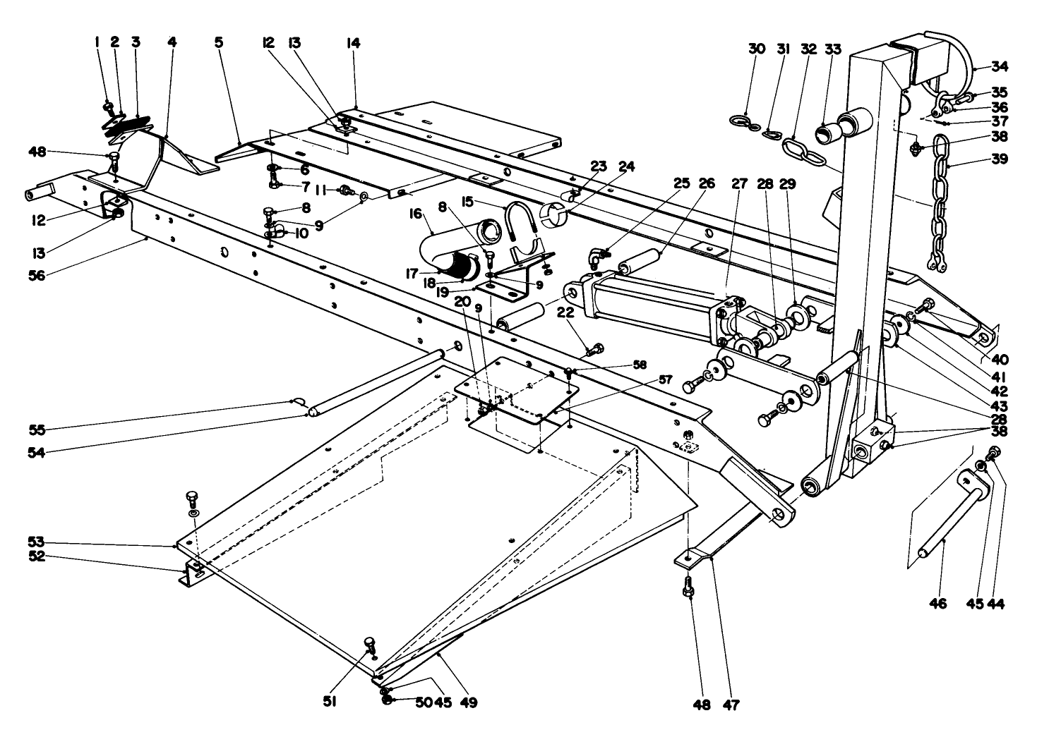 Main Frame Assembly-Front Center Parkmaster 9