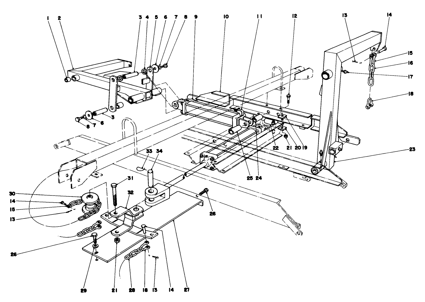 Main Frame Assembly-Rear Parkmaster 9