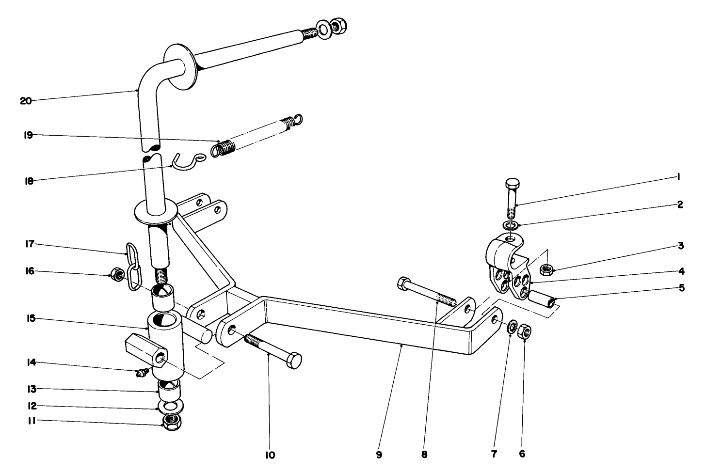 Drawbar Assembly-Parkmaster 5, 7 & 9