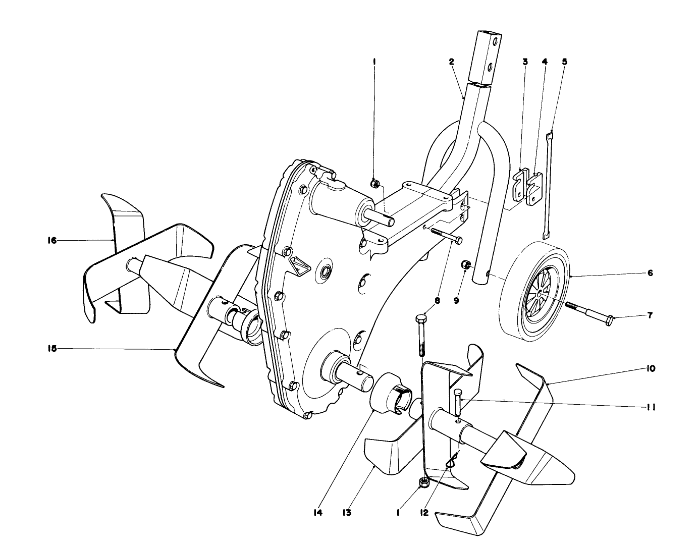 Chain Case And Tine Assembly Model 58307
