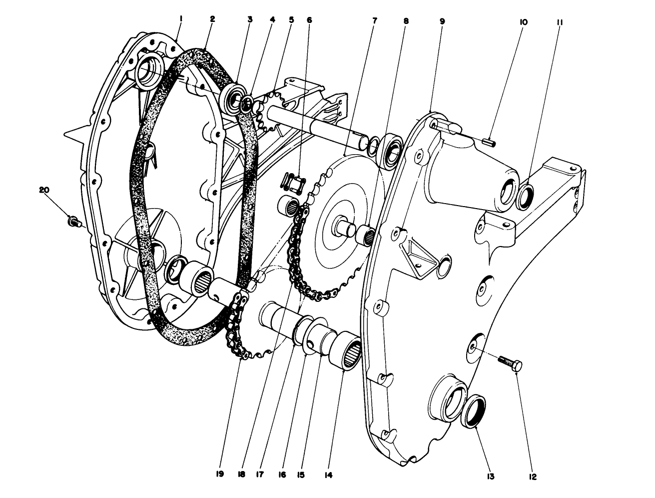 Chain Case Assembly Model 58307 & 58336