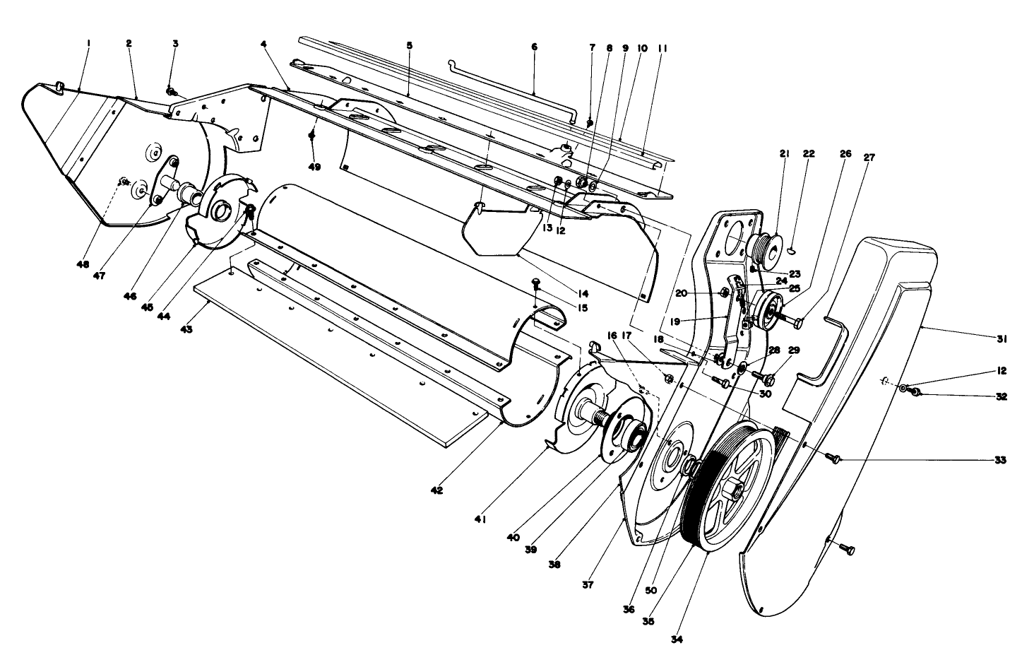 Lower Main Frame Assembly (model 38020 & 38030)