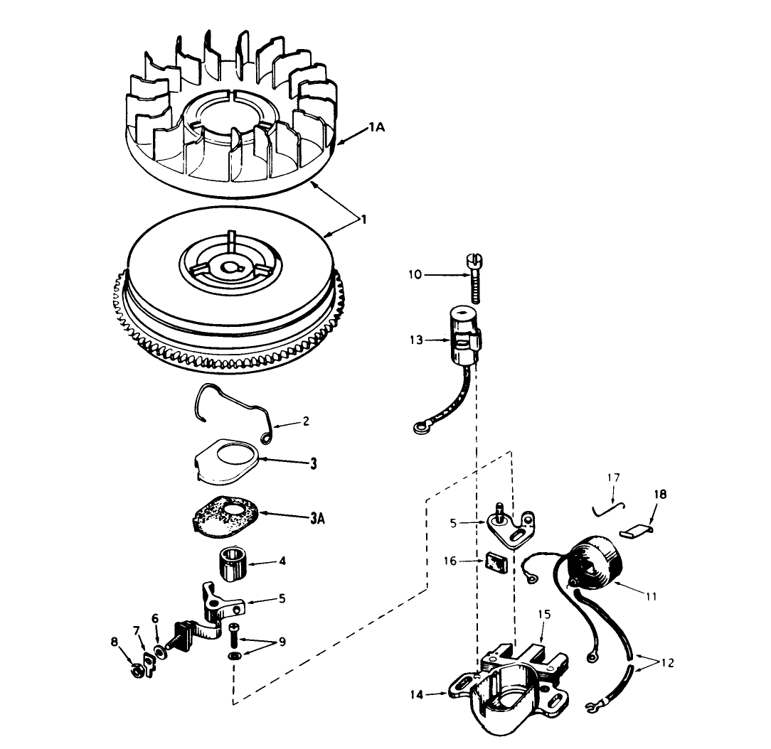 Magneto No. 610944a (5 H.p. Snowthrower Model No. 38040)
