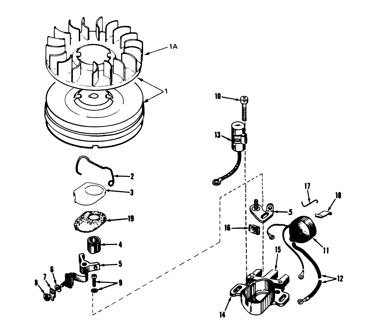 Magneto N0. 610694a (7 H.p. Snowthrower Model No. 38050)