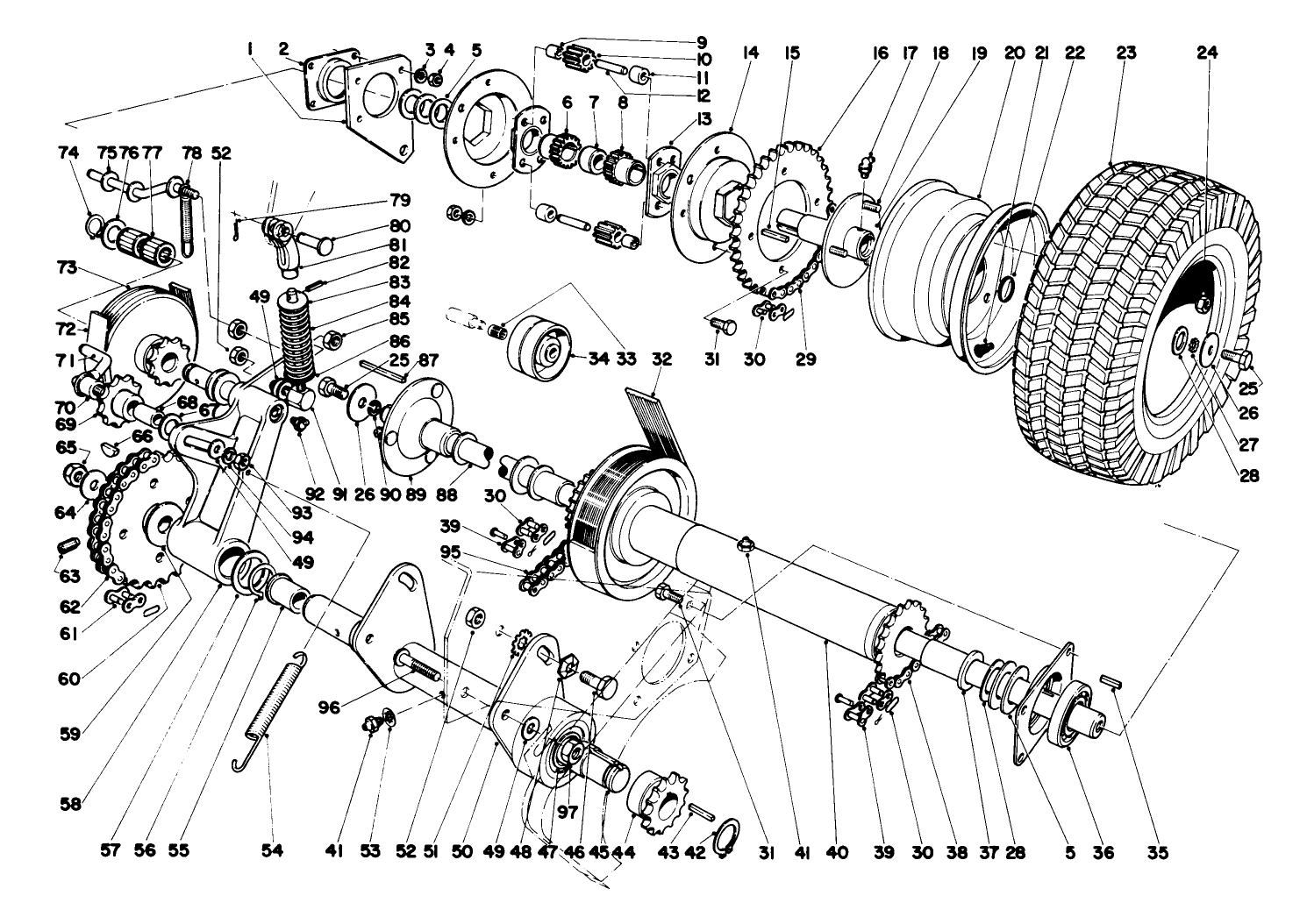 Differential And Countershaft Assembly